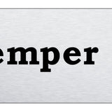 Semper Fi Mini Plate - Laser Etched Brushed - Official Licensed