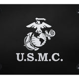 U.S.M.C. License Plate - Laser Etched Black - Official Licensed