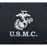 U.S.M.C. License Plate - Laser Etched Rugged Black - Official Licensed