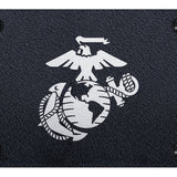 U.S.M.C. Logo License Plate - Laser Etched Rugged Black - Official Licensed