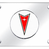 Pontiac License Plate - Chrome on Mirrored - Official Licensed
