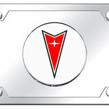 Pontiac Plate Kit - Chrome on Mirrored - Official Licensed