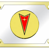 Pontiac Plate Kit - Gold on Mirrored - Official Licensed