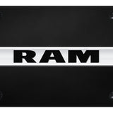 RAM Name License Plate - Chrome on Black - Official Licensed