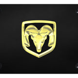 RAM OEM License Plate - Gold on Black - Official Licensed