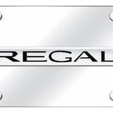 Buick Regal Name License Plate - Chrome on Mirrored - Official Licensed