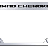 Jeep Grand Cherokee Standard Inverted License Plate Frame - Laser Etched Mirrored - Official Licensed