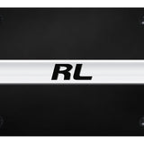 Acura RL Name License Plate - Chrome on Black - Official Licensed