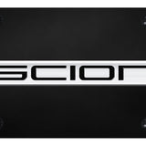 Scion Name License Plate - Chrome on Black - Official Licensed