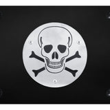 Skull License Plate - Brushed on Black - Official Licensed
