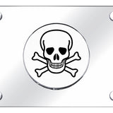 Skull License Plate - Chrome on Mirrored - Official Licensed