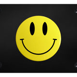 Smile Face License Plate - Yellow on Black - Official Licensed