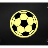 Soccer Ball License Plate - Gold on Black - Official Licensed