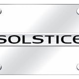 Pontiac Solstice Name License Plate - Chrome on Mirrored - Official Licensed