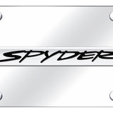 Toyota Spyder Name License Plate - Chrome on Mirrored - Official Licensed