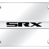 Cadillac SRX Name License Plate - Chrome on Mirrored - Official Licensed