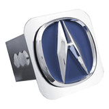 Acura (Blue Fill) Class III Trailer Hitch Plug - Mirrored - Official Licensed