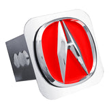Acura (Red Fill) Class III Trailer Hitch Plug - Mirrored - Official Licensed