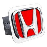 Honda (Red Fill) Class III Trailer Hitch Plug - Mirrored - Official Licensed