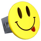 Smile Face with Tongue Class III Trailer Hitch Plug - Yellow - Official Licensed