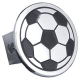 Soccer Ball Class III Trailer Hitch Plug - Mirrored - Official Licensed