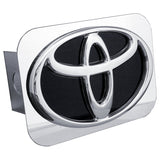 Toyota (Black Backing) Class III Hitch Plug - Mirrored - Official Licensed