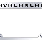 Chevrolet Avalanche Steel Truck Cut-Out License Plate Frame - Laser Etched Mirrored - Official Licensed