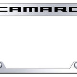 Chevrolet Camaro Steel Truck Cut-Out License Plate Frame - Laser Etched Mirrored - Official Licensed