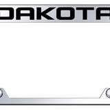 Dodge Dakota Steel Truck Cut-Out License Plate Frame - Laser Etched Mirrored - Official Licensed