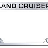 Toyota Land Cruiser Steel Truck Cut-Out License Plate Frame - Etched Mirrored - Official Licensed