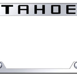 Chevrolet Tahoe Steel Truck Cut-Out License Plate Frame - Laser Etched Mirrored - Official Licensed
