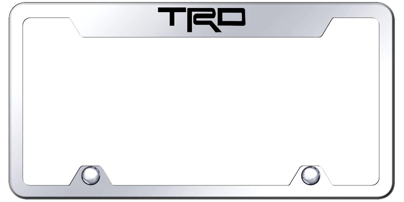 Toyota TRD Steel Truck Cut-Out License Plate Frame - Laser Etched - Official Licensed
