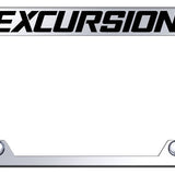 Ford Excursion Steel Truck Cut-Out License Plate Frame - Laser Etched Mirrored - Official Licensed