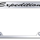 Ford Expedition Script Truck Cut-Out License Plate Frame - Etched Mirrored - Official Licensed