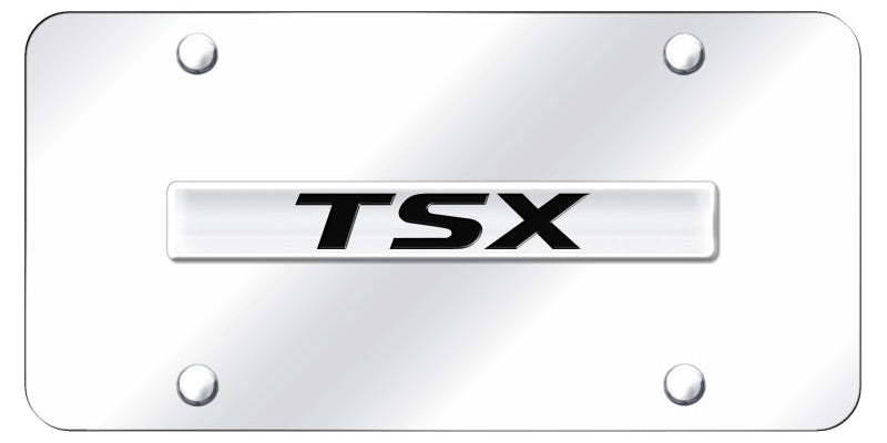 Acura TSX Name License Plate - Chrome Logo - Official Licensed