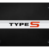 Acura Type-S Name License Plate - OEM Stlyle Logo - Official Licensed