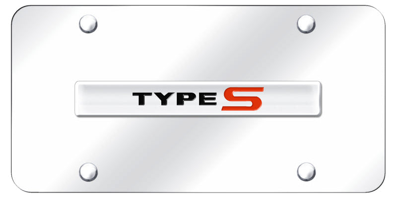 Acura Type-S Name License Plate - OEM Stlyle Logo - Official Licensed