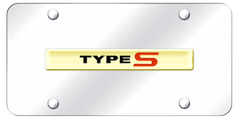 Acura Type-S Name License Plate - OEM Stlyle Logo - Official Licensed
