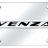 Toyota Venza Name License Plate - Chrome on Mirrored - Official Licensed