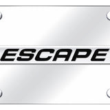 Ford Escape Name License Plate - Chrome Logo - Official Licensed