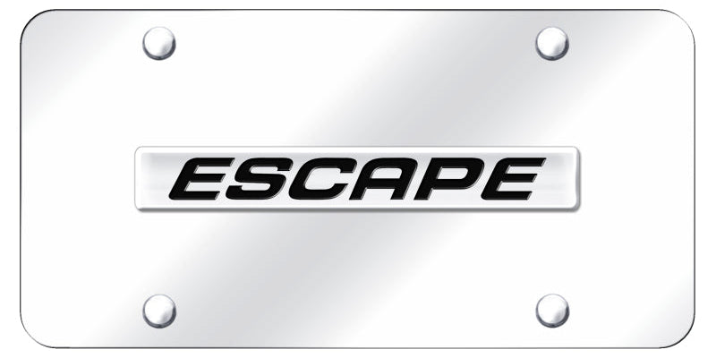 Ford Escape Name License Plate - Chrome Logo - Official Licensed