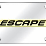 Ford Escape Name License Plate - Chrome Logo - Official Licensed