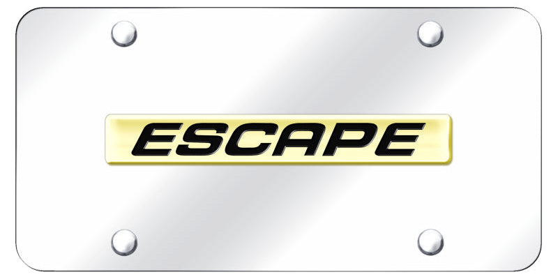 Ford Escape Name License Plate - Chrome Logo - Official Licensed