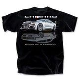 Chevrolet Camaro Born of A Legend Auto Graphic T-Shirt Black Official Licensed
