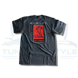 Ford Mustang GT350 Shelby Cobra Logo Cotton T-Shirt Gray Official Licensed