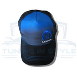 Mopar Embroidered Logo Baseball Cap Blue Black Faded Pattern Official Licensed