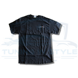Dodge Challenger 2 Scoops SRT Hellcat Cotton T-Shirt Black Official Licensed