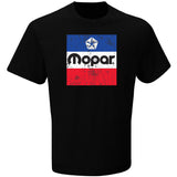 Mopar Distressed Classic Logo Black Short Sleeve Men's T-shirt Official Licensed