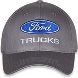 Ford Trucks Embroidered Logo Baseball Cap Car Racing Hat Gray Officially License