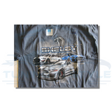Ford Mustang GT500 Shelby Cobra Logo Cotton T-Shirt Steel Blue Official Licensed